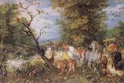Jan Brueghel The Elder The Animals entering the Ark oil painting artist